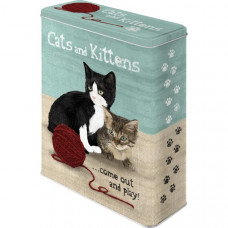 Storage Tin - Cats & Kittens 4L